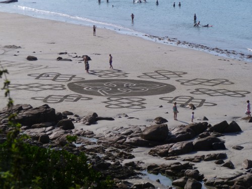 land art,heart,patelgé,perros guirec,rake art,beach art